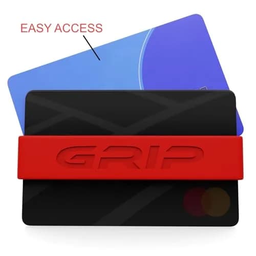 Grip Money Bands (Pack of 3) - Blood Red - Premium Silicone Band for Cash & Cards | Slim & Durable Design thumbnail 5