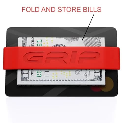 Grip Money Bands (Pack of 3) - Blood Red - Premium Silicone Band for Cash & Cards | Slim & Durable Design thumbnail 6