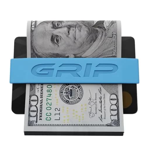 Grip Money Bands (Pack of 3) Light Blue | Secure Cash & Cards, Slim Silicone Design thumbnail 4