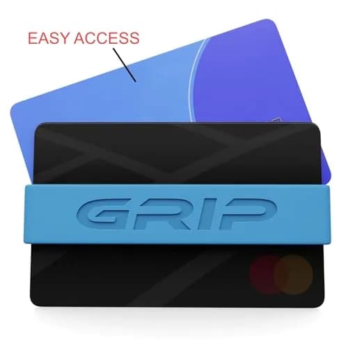 Grip Money Bands (Pack of 3) Light Blue | Secure Cash & Cards, Slim Silicone Design thumbnail 5
