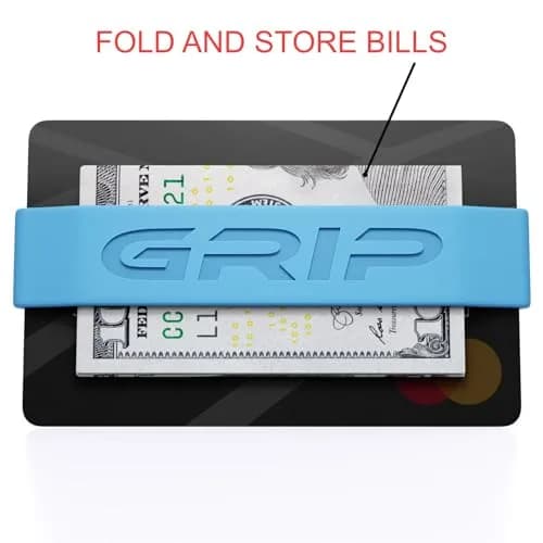 Grip Money Bands (Pack of 3) Light Blue | Secure Cash & Cards, Slim Silicone Design thumbnail 6