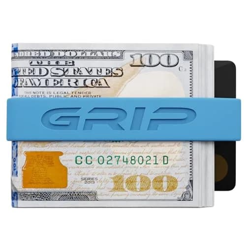 Grip Money Bands (Pack of 3) Light Blue | Secure Cash & Cards, Slim Silicone Design thumbnail 3