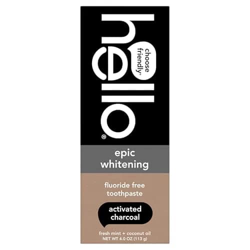 hello Epic Whitening Activated Charcoal Toothpaste 4 oz (113 g) | Fluoride-Free Whitening & Plaque Removal thumbnail 8