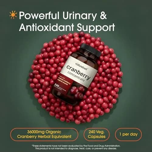 NatureBell Cranberry Concentrate 240 Capsules | Urinary & Wellness Support in India thumbnail 2