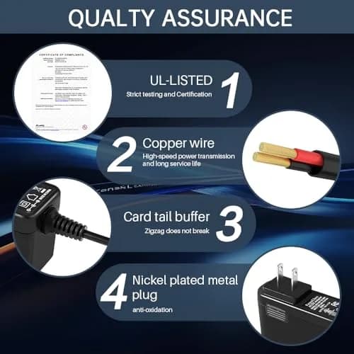 FOUCECLAUS 9.5V AC/DC Adapter for Casio ADE95100LU | UL Listed Power Supply Charger for Casio Piano Keyboard thumbnail 6
