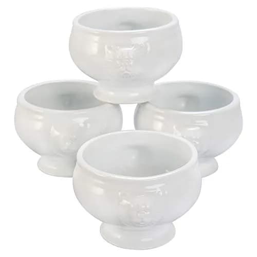 BIA Cordon Bleu Soup Lions Head Bowl Set of 4 | Elegant White Porcelain, 14oz, Oven & Microwave Safe thumbnail 3