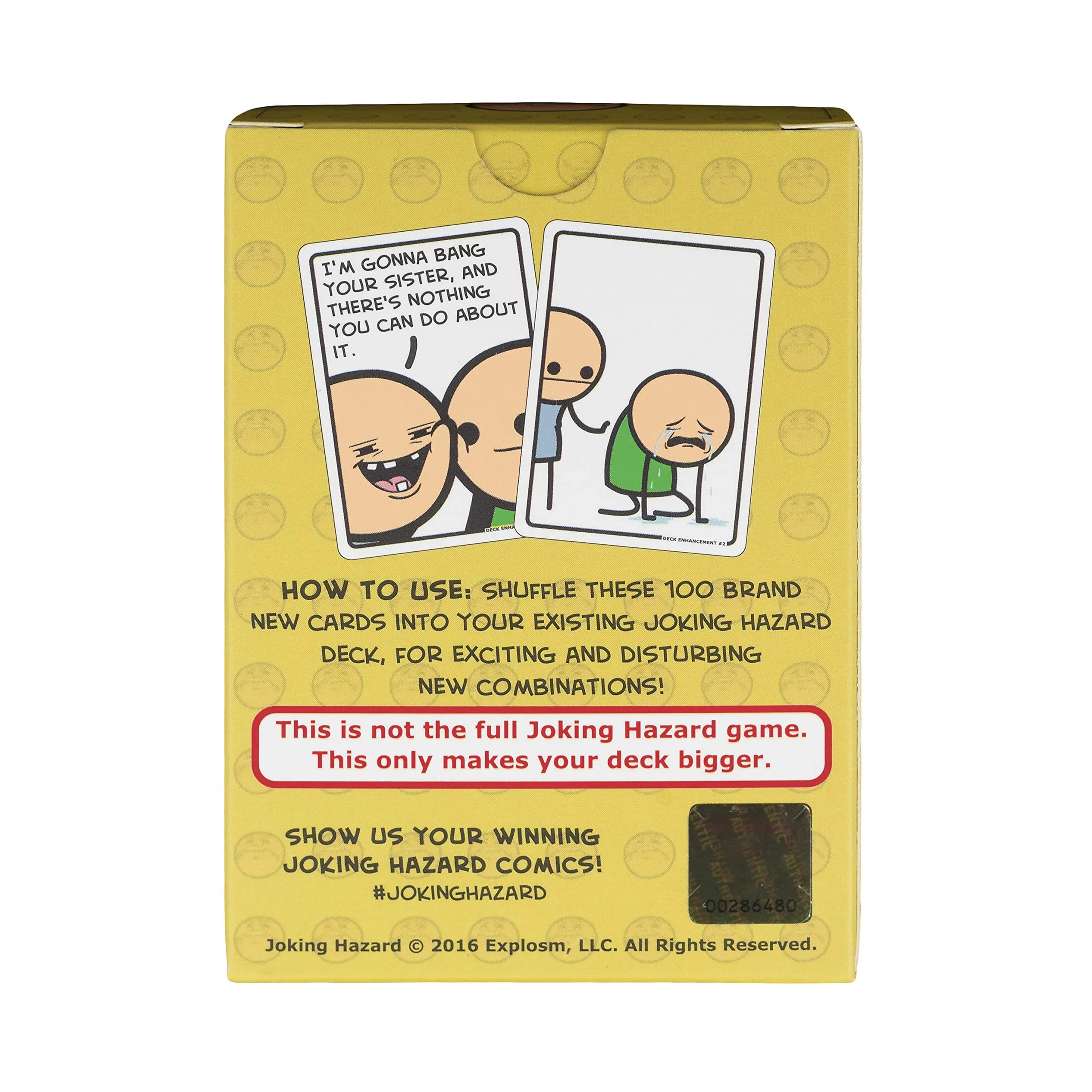 Joking Hazard Deck Enhancement #2 - Expansion Pack for Party Games, 100 New Hilarious Comic Cards | Perfect for Game Night - view 2