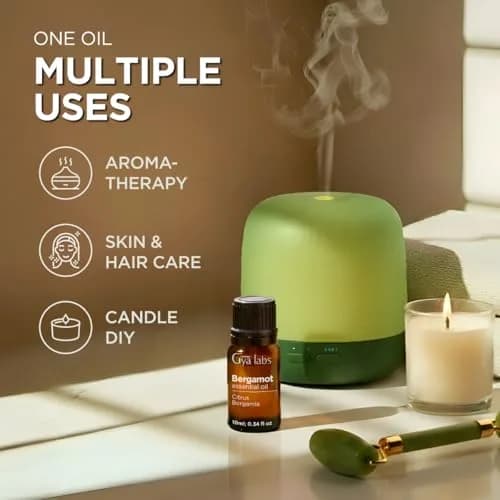 Gya Labs Bergamot Essential Oil 10ml (0.34 Fl Oz) | Pure Citrus Aroma for Diffuser & Skin thumbnail 5