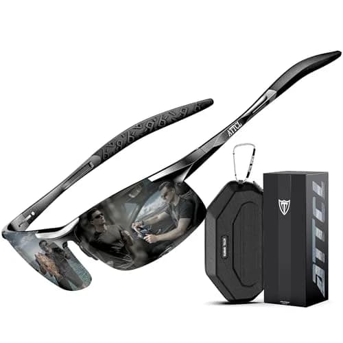 ATTCL Polarized Sunglasses Men Al-Mg Metal UV400 | Lightweight, Durable & UV Protection (70-120 chars) thumbnail 1