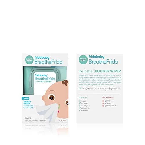 Frida Baby BreatheFrida Toddler Nose Wipes 30ct | Soothing Cold & Allergy Relief thumbnail 4