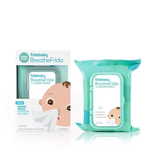 Frida Baby BreatheFrida Toddler Nose Wipes 30ct | Soothing Cold & Allergy Relief thumbnail 1