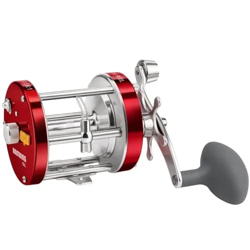 KastKing Rover Round Baitcasting Reel, 90 Size, Left, Red | Power & Durability for Freshwater & Saltwater thumbnail 1