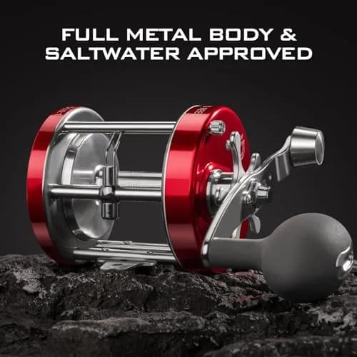 KastKing Rover Round Baitcasting Reel, 90 Size, Left, Red | Power & Durability for Freshwater & Saltwater thumbnail 2