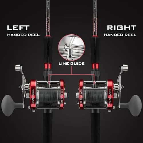 KastKing Rover Round Baitcasting Reel, 90 Size, Left, Red | Power & Durability for Freshwater & Saltwater thumbnail 3
