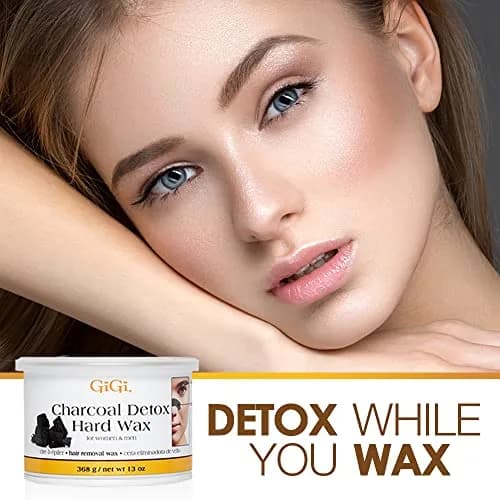 GiGi Charcoal Detox Facial Hard Wax 368.5 g (13 oz) | Deep Cleansing & Purifying Hair Removal Wax thumbnail 3
