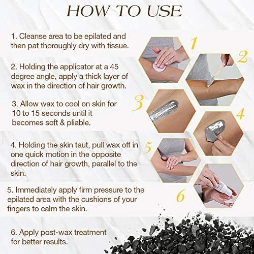 GiGi Charcoal Detox Hard Wax for Face & Body, 142g (5 oz) | Gentle Hair Removal for Sensitive Skin thumbnail 6