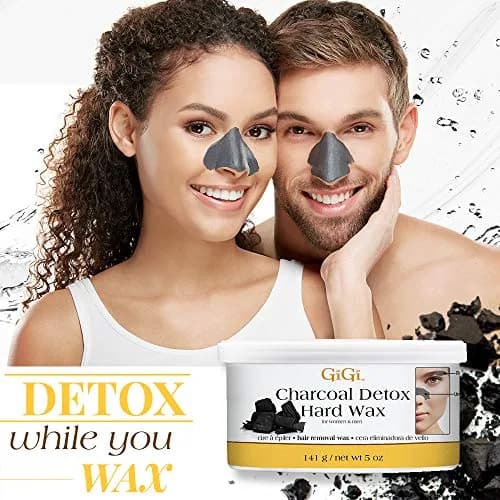 GiGi Charcoal Detox Hard Wax for Face & Body, 142g (5 oz) | Gentle Hair Removal for Sensitive Skin thumbnail 2