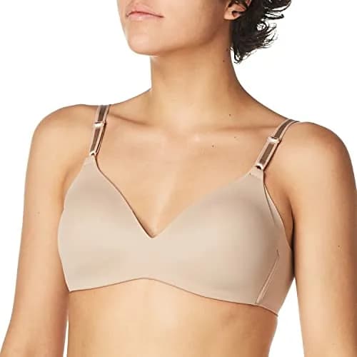 Warner's Blissful Benefits Wireless Lightly-Lined T-Shirt Bra 38B | Seamless Support & Side Smoothing thumbnail 1