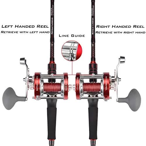 KastKing Rover Round Baitcasting Reel, 70 Size, Left, Red | Power & Durability for Fresh & Saltwater thumbnail 9
