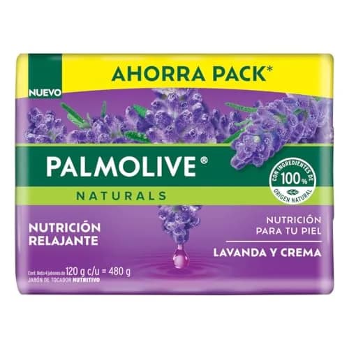 Palmolive Naturals Lavender & Cream Soap Bars 4 Pack | Soothing & Gentle for Whole Body thumbnail 1