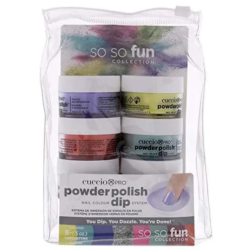 Cuccio Powder Polish Dip System 8 Pack - Vibrant Nail Colors, Odor-Free, No Curing, 0.5 oz Each thumbnail 1
