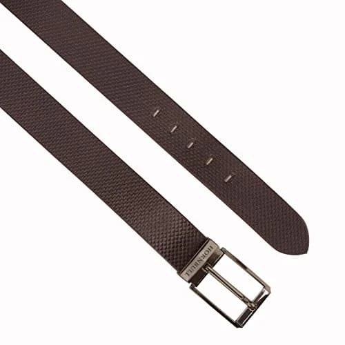 HORNBULL Brown Genuine Leather Bifold Wallet & Belt Combo for Men | 11.4cm x 9.4cm x 1.3cm (4.5in x 3.7in x 0.5in) thumbnail 4