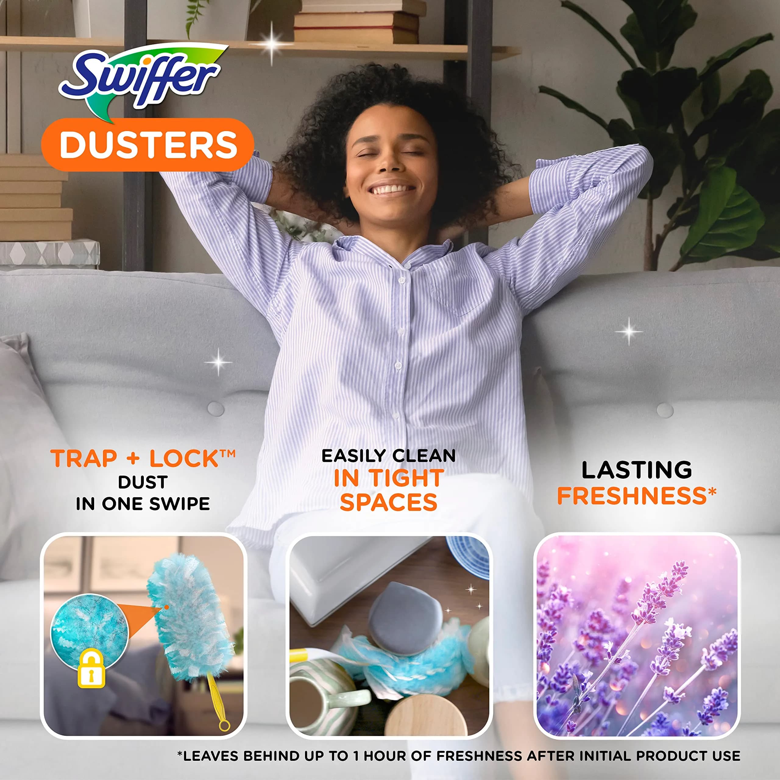 Swiffer Dusters Refill 18ct with Lavender Scent | Traps Dust & Allergens - view 3