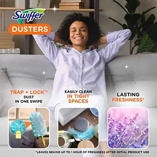 Swiffer Dusters Refill 18ct with Lavender Scent | Traps Dust & Allergens thumbnail 3