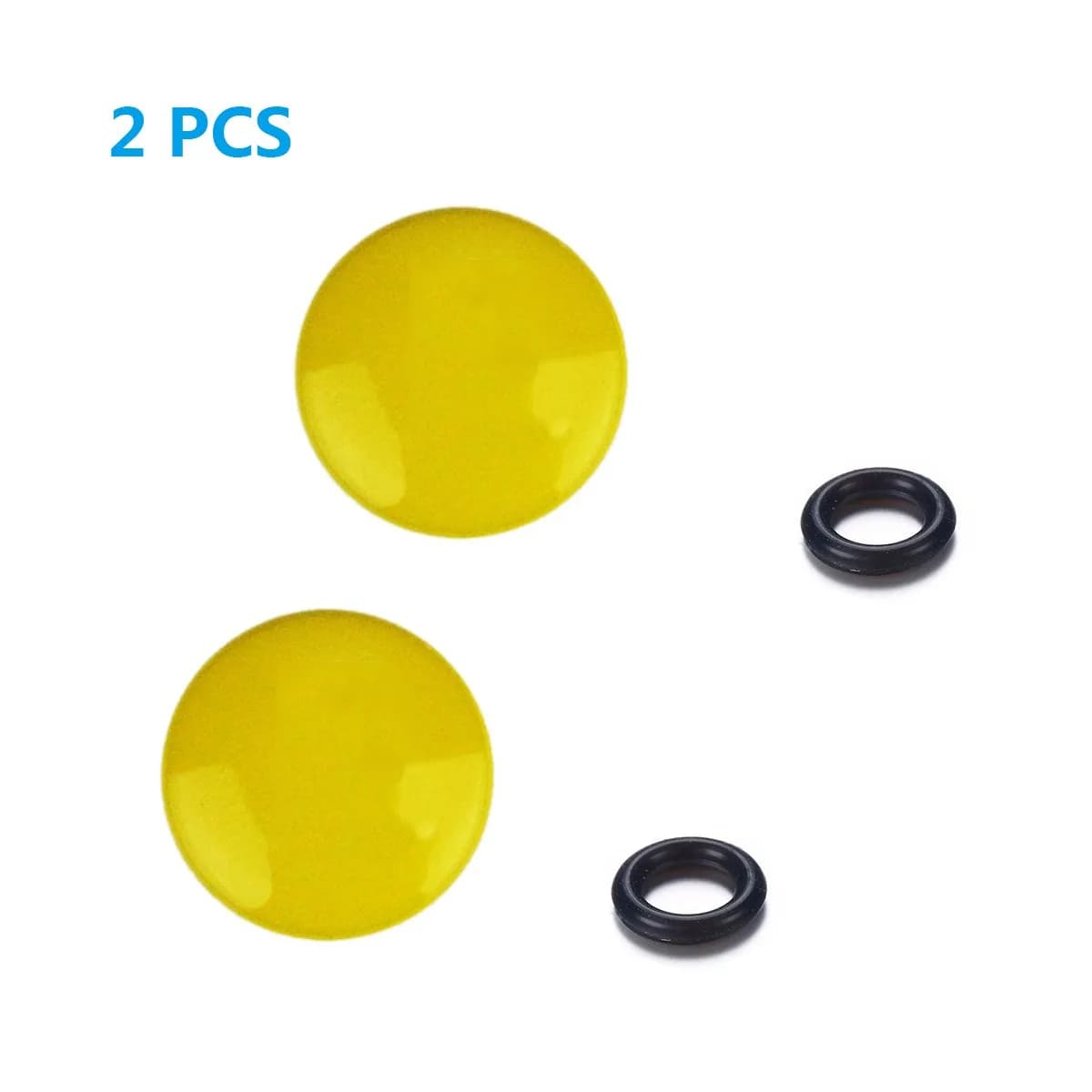 LXH 2 Pack Yellow Convex Metal Soft Release Button Fits Standard Threaded Cameras in India