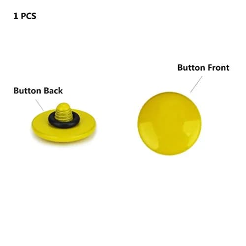 LXH 2 Pack Yellow Convex Metal Soft Release Button Fits Standard Threaded Cameras in India thumbnail 3