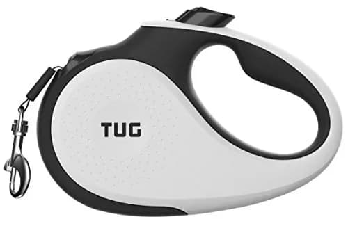 TUG Original Retractable Dog Leash, 5m (16 ft) Medium White | Tangle-Free 360° Retraction for Dogs Under 55 lbs thumbnail 1