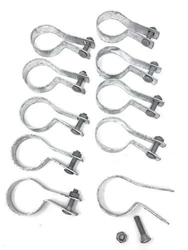 FENCESMART4U 10 Pack Tension Bands for Chain Link Fence 1-7/8" | Galvanized Steel thumbnail 1