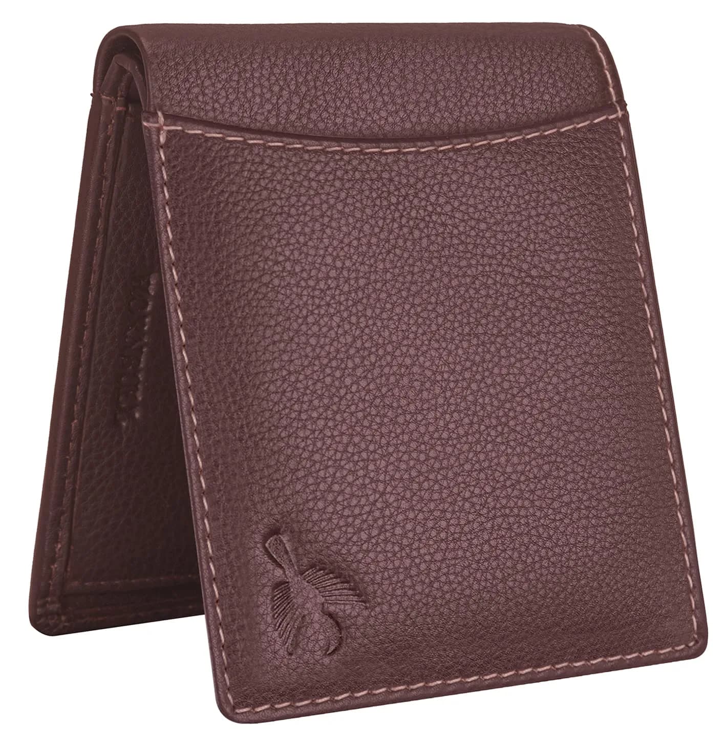HORNBULL Men's Leather Wallet and Belt Combo Gift Set | Brown, Bi-Fold Wallet with Adjustable Belt | 2-Piece Set - view 9