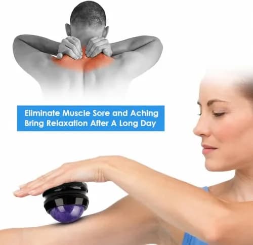 ZONGS Manual Massage Roller Ball - Deep Tissue Therapy for Sore Muscles, Shoulders, Back, Feet | Stress Relief Tool thumbnail 8