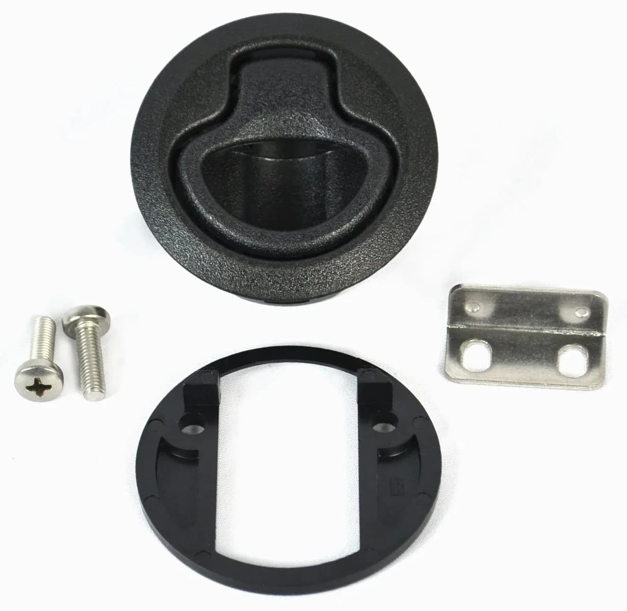Southco M1-63 Flush Pull Latch 12.07mm to 17.15mm Panel Thickness, Non-Locking (Pack of 6) | Industrial Cabinet Door Hardware