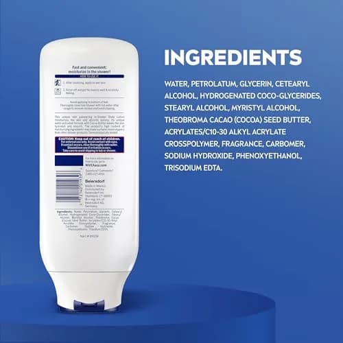 NIVEA Nourishing In Shower Body Lotion Cocoa Butter 405ml (13.5 Fl Oz) Pack of 3 | Moisturizes Instantly for Dry Skin thumbnail 6