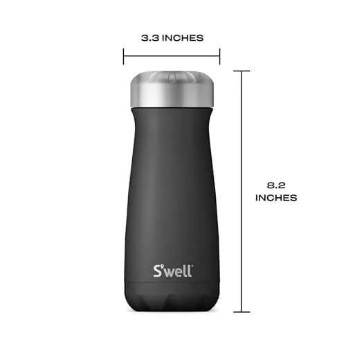 S'well Stainless Steel Traveler 16oz Onyx | Triple-Layered Vacuum Insulated Mug Keeps Drinks Hot 12h & Cold 24h thumbnail 4