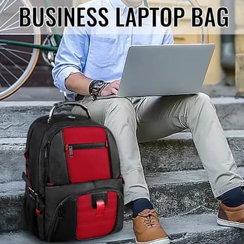 YOREPEK Large Laptop Backpack 49cm (19.2") | Water-Resistant, TSA-Friendly Travel Bag thumbnail 4