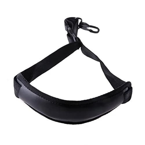 Yinama Saxophone Neck Strap Soft Sax Leather Padded for Alto Tenor Baritone Soprano | Adjustable 17"-21" with Rubber-Covered Metal Hook thumbnail 5