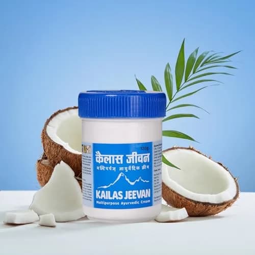 Kailas Jeevan Multipurpose Ayurvedic Cream 120g (4.23 oz) | Natural Ingredients for Skin thumbnail 6