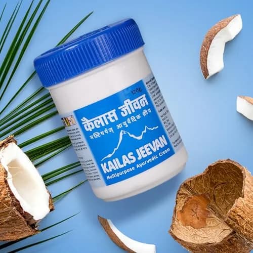 Kailas Jeevan Multipurpose Ayurvedic Cream 120g (4.23 oz) | Natural Ingredients for Skin thumbnail 7
