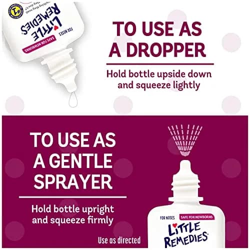 Little Remedies Sterile Baby Saline Nasal Spray and Drops 0.5 Fl Oz (15ml) 3-Pack | Pediatrician-Recommended for Stuffy Noses thumbnail 6