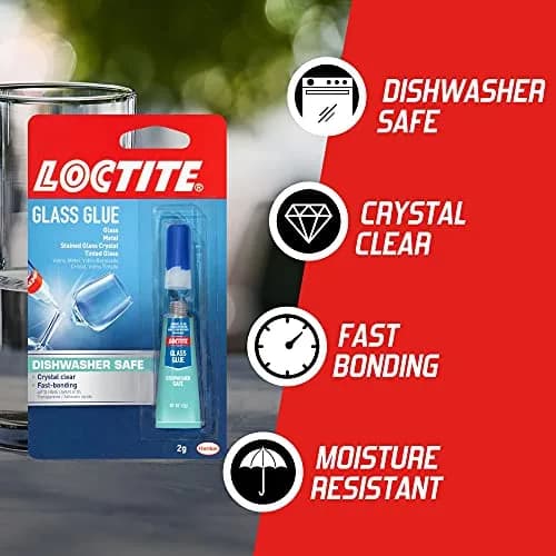 Loctite Glass Glue 2 Gram Tube 6 Pack | Clear Superglue for Glass, Plastic, Wood, Metal, Crafts, & Repair thumbnail 4