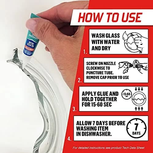 Loctite Glass Glue 2 Gram Tube 6 Pack | Clear Superglue for Glass, Plastic, Wood, Metal, Crafts, & Repair thumbnail 2