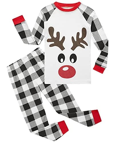 Dolphin&Fish Christmas Pajamas for Kids 5T | Snug Cotton Toddler Sleepwear Set thumbnail 1
