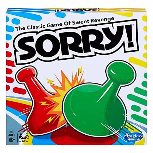 Hasbro Gaming Sorry! Board Game for Kids Ages 6+ | Classic Family Game with 4 Pawns (1-Pack) thumbnail 1