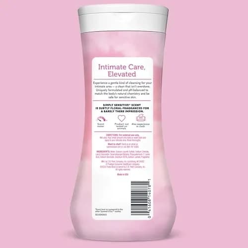 Summer's Eve Simply Sensitive Daily Feminine Wash 450ml (15 Fl Oz) 3-Pack | pH-Balanced for Gentle Cleansing thumbnail 7