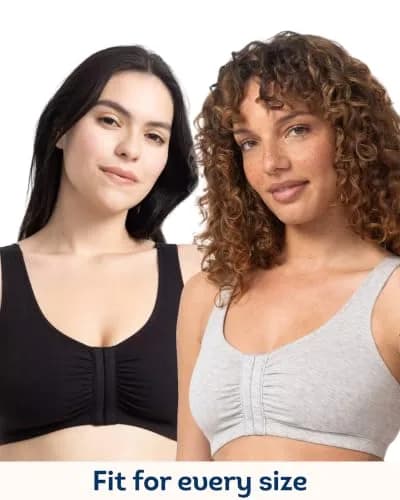 Fruit of the Loom Women's Front-Close Sports Bra Multi-Pack | Soft Cotton, Easy On & Off, Full Coverage (70-120 chars) thumbnail 6