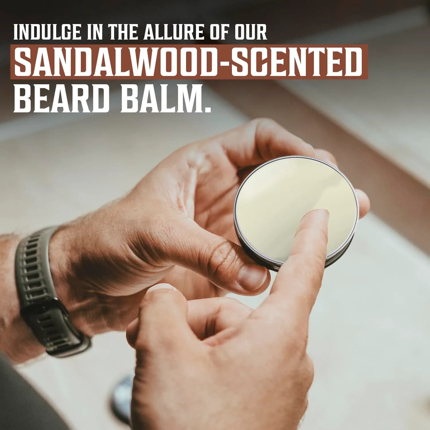 Viking Revolution Sandalwood Beard Balm - Beard Butter for Men, 50ml (1.7 Fl Oz) | Tames & Softens Beard - view 4
