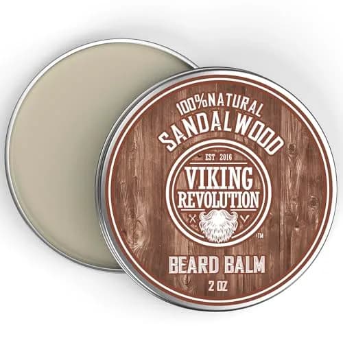 Viking Revolution Sandalwood Beard Balm - Beard Butter for Men, 50ml (1.7 Fl Oz) | Tames & Softens Beard thumbnail 8